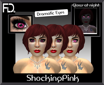 Second Life Marketplace - Dramatic Eyes Shocking Pink